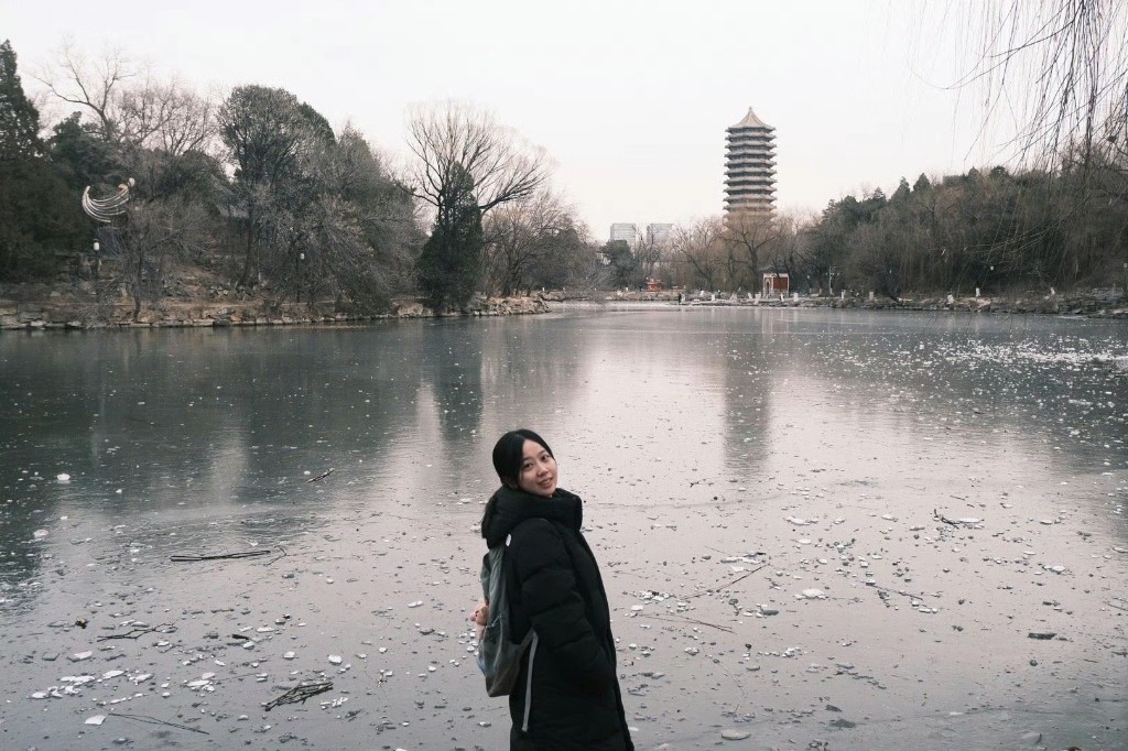 Shuyan Wang portrait by the lake in Beijing